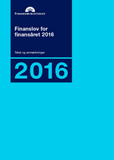 Finanslov for finansåret 2016