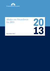 Forsidebillede til aftaler om Finansloven for 2013