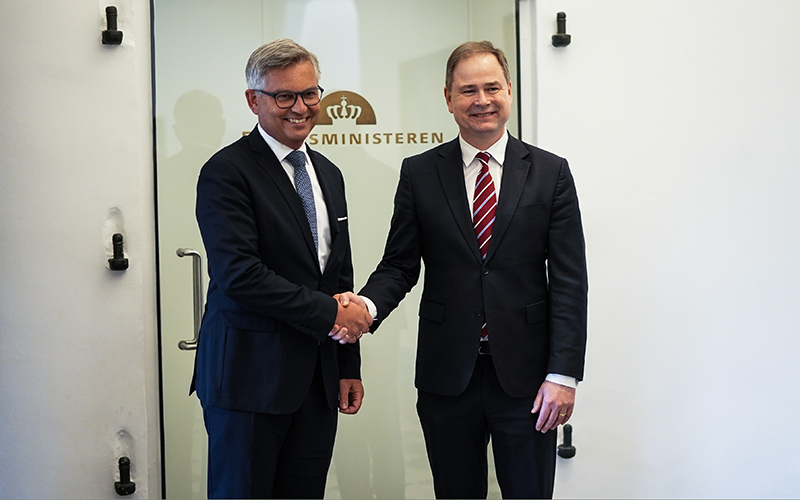 Finansminister Magnus Brunner og finansminister Nicolai Wammen