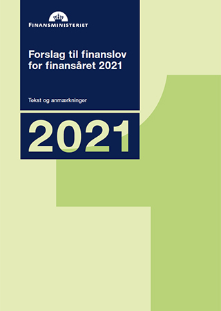 Forside Forslag til finanslov for finansåret 2021