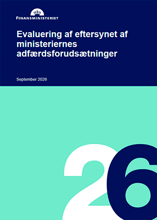 Forsidebillede til Evaluering af eftersynet af ministeriernes adfærdsforudsætninger