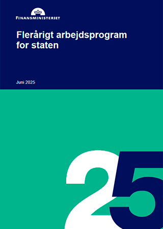 Forsidebillede til publikationen Flerårigt arbejdsprogram for staten
