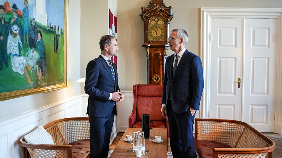 Nicolai Wammen og  Jens Stoltenberg 